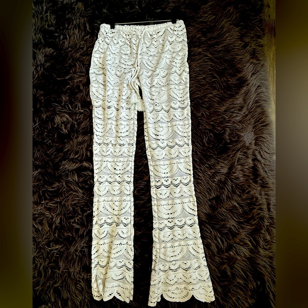 Lace Flare Swim Coverup